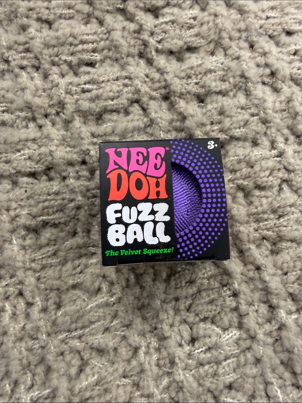 Schylling Nee Doh Fuzz Ball Velvet Squeeze - Purple